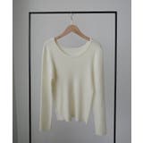 Louere 薄手前後2wayUネックリブニット | Louere | 詳細画像17