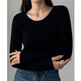 Louere 薄手前後2wayUネックリブニット | Louere | 詳細画像4