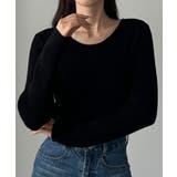 Louere 薄手前後2wayUネックリブニット | Louere | 詳細画像5