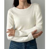 Louere 薄手前後2wayUネックリブニット | Louere | 詳細画像7