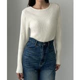 Louere 薄手前後2wayUネックリブニット | Louere | 詳細画像8