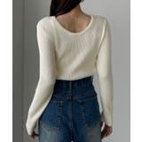 Louere 薄手前後2wayUネックリブニット | Louere | 詳細画像9