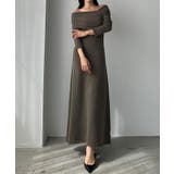 Louere アシメネックフレアニットワンピース | Louere | 詳細画像11 