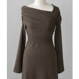 Louere アシメネックフレアニットワンピース | Louere | 詳細画像14 