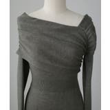 Louere アシメネックフレアニットワンピース | Louere | 詳細画像15 