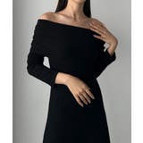 Louere アシメネックフレアニットワンピース | Louere | 詳細画像4 