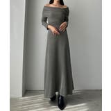 Louere アシメネックフレアニットワンピース | Louere | 詳細画像5 