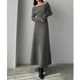 Louere アシメネックフレアニットワンピース | Louere | 詳細画像7 