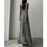 Louere アシメネックフレアニットワンピース | Louere | 詳細画像8 