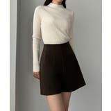 Louere ウールライクハイウエストショートパンツ | Louere | 詳細画像14 