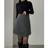 Louere メルトンラップ風ミニスカート(インパン付き) | Louere | 詳細画像2