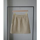 Louere ラメファンシーツイードミニスカート(インパン付き、ウール混) | Louere | 詳細画像21