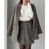 Louere ヘリンボーンテーラードジャケット+ミニスカートSET | Louere | 詳細画像18