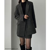 Louere ヘリンボーンテーラードジャケット+ミニスカートSET | Louere | 詳細画像2