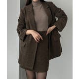Louere ヘリンボーンテーラードジャケット+ミニスカートSET | Louere | 詳細画像8