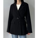 Louere ベルト付きウエストシェイプジャケット | Louere | 詳細画像7 