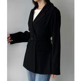 Louere ベルト付きウエストシェイプジャケット | Louere | 詳細画像8 