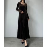 Louere 前後2wayベロアセミフレアワンピース(薄手、裏地無し) | Louere | 詳細画像11