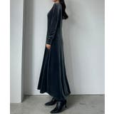 Louere 前後2wayベロアセミフレアワンピース(薄手、裏地無し) | Louere | 詳細画像14