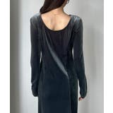 Louere 前後2wayベロアセミフレアワンピース(薄手、裏地無し) | Louere | 詳細画像18