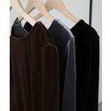 Louere 前後2wayベロアセミフレアワンピース(薄手、裏地無し) | Louere | 詳細画像19