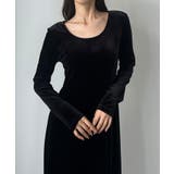 Louere 前後2wayベロアセミフレアワンピース(薄手、裏地無し) | Louere | 詳細画像5