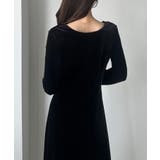 Louere 前後2wayベロアセミフレアワンピース(薄手、裏地無し) | Louere | 詳細画像6