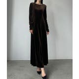 Louere 前後2wayベロアセミフレアワンピース(薄手、裏地無し) | Louere | 詳細画像7