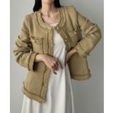 Louere ウエストシェイプラメツイードジャケット | Louere | 詳細画像12 