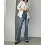 Louere ウエストシェイプラメツイードジャケット | Louere | 詳細画像9 