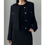 Louere 配色ラメツイードジャケット | Louere | 詳細画像12