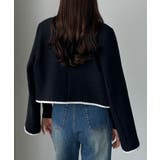 Louere 配色ラメツイードジャケット | Louere | 詳細画像4