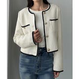 Louere 配色ラメツイードジャケット | Louere | 詳細画像6