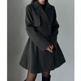 Louere ミドル丈ウエストシェイプフレアコート | Louere | 詳細画像10