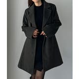 Louere ミドル丈ウエストシェイプフレアコート | Louere | 詳細画像12