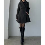 Louere ミドル丈ウエストシェイプフレアコート | Louere | 詳細画像14