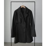 Louere ミドル丈ウエストシェイプフレアコート | Louere | 詳細画像18