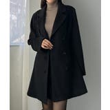 Louere ミドル丈ウエストシェイプフレアコート | Louere | 詳細画像2