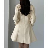 Louere ミドル丈ウエストシェイプフレアコート | Louere | 詳細画像7