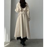 Louere 2wayハイネックウールライクウエストシェイプフレアコート | Louere | 詳細画像11