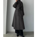 Louere 2wayハイネックウールライクウエストシェイプフレアコート | Louere | 詳細画像14