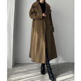 Louere 2wayハイネックウールライクウエストシェイプフレアコート | Louere | 詳細画像30