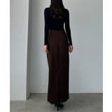 Louere ポケットデザインファスナースリットIラインポンチスカート | Louere | 詳細画像13 