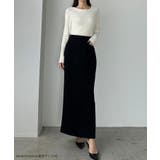 Louere ポケットデザインファスナースリットIラインポンチスカート | Louere | 詳細画像2 