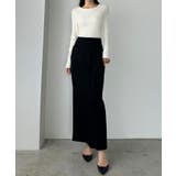 Louere ポケットデザインファスナースリットIラインポンチスカート | Louere | 詳細画像4 