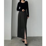 Louere ポケットデザインファスナースリットIラインポンチスカート | Louere | 詳細画像5 