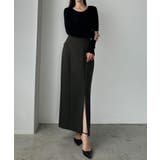 Louere ポケットデザインファスナースリットIラインポンチスカート | Louere | 詳細画像7 