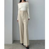 Louere ピンタックフレアパンツ | Louere | 詳細画像6 