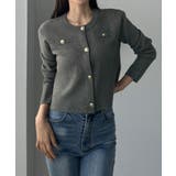 Louere ゴールドボタンニットカーディガン | Louere | 詳細画像12 