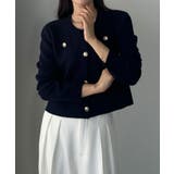 Louere ゴールドボタンニットカーディガン | Louere | 詳細画像7 